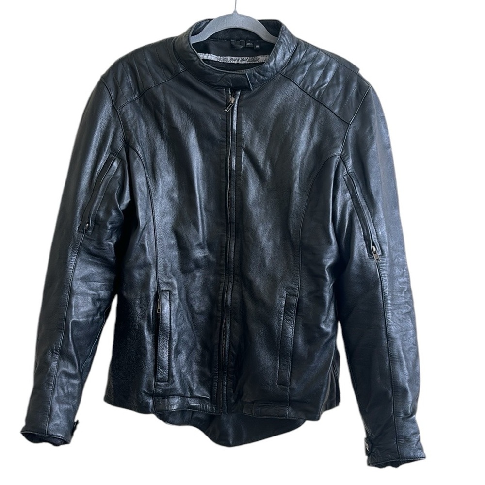 Street and Steel Women’s Leather Armored Motorcycle Jacket